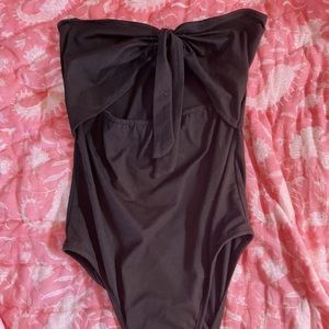 Black tie bodysuit